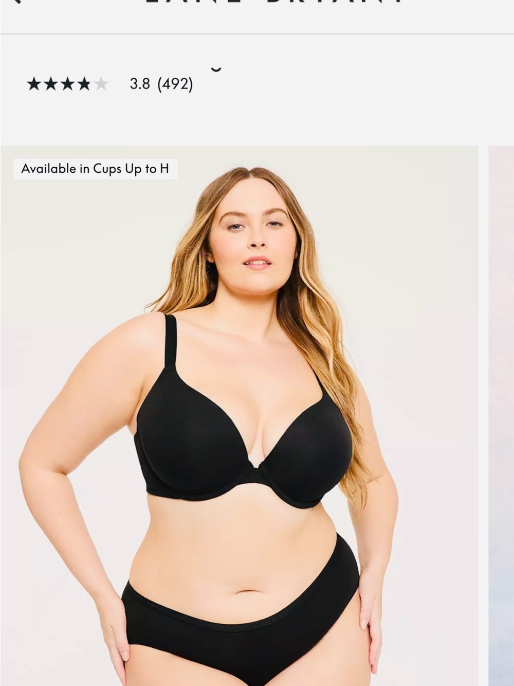 Cacique Black Smooth Molded T-Shirt Bra